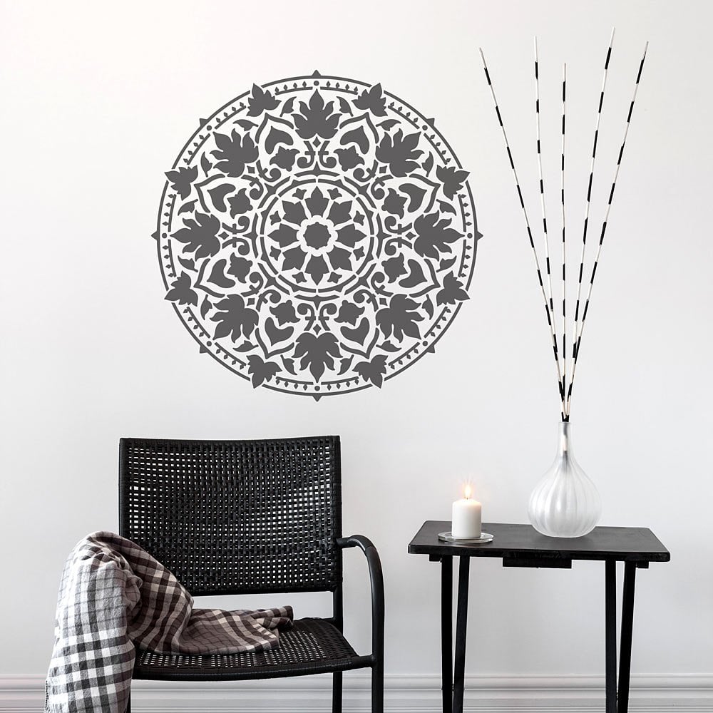 Mandala stencils mandala stencil wall stencils large mandala decal