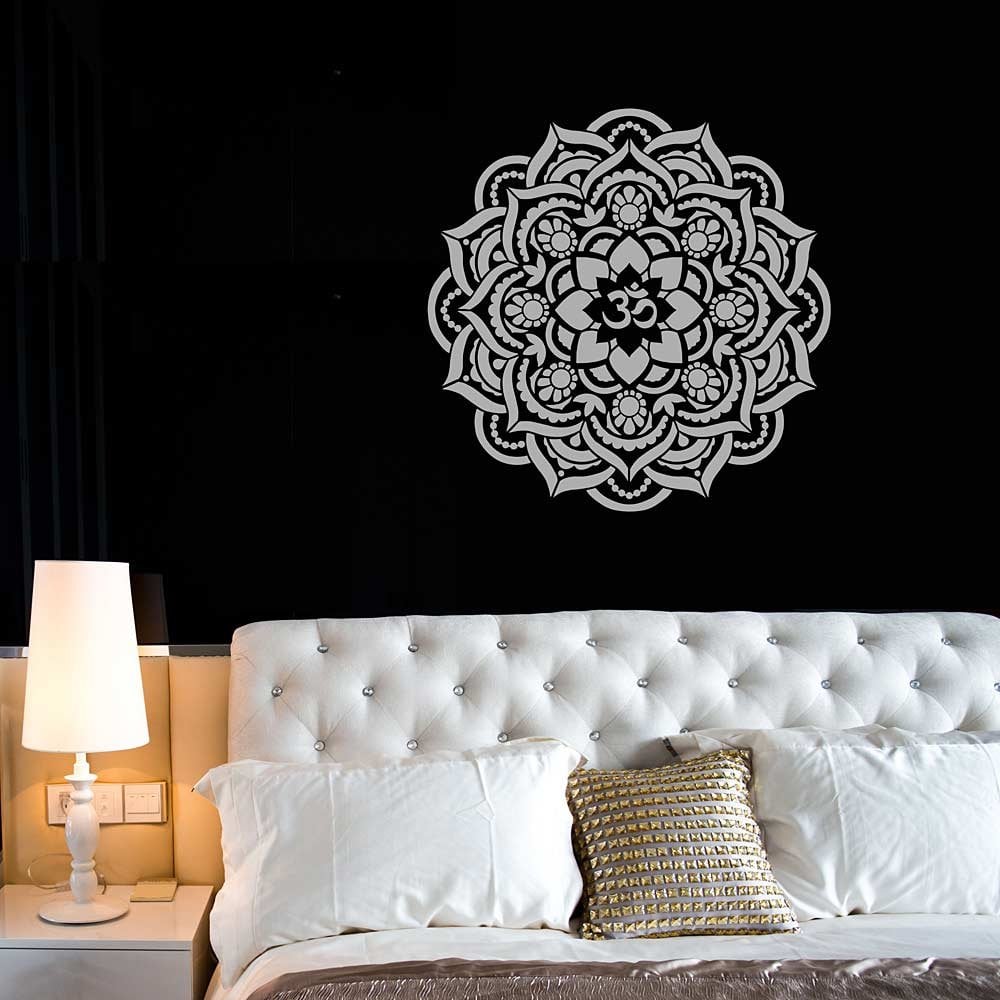 Mandala stencils yoga decals wall designs