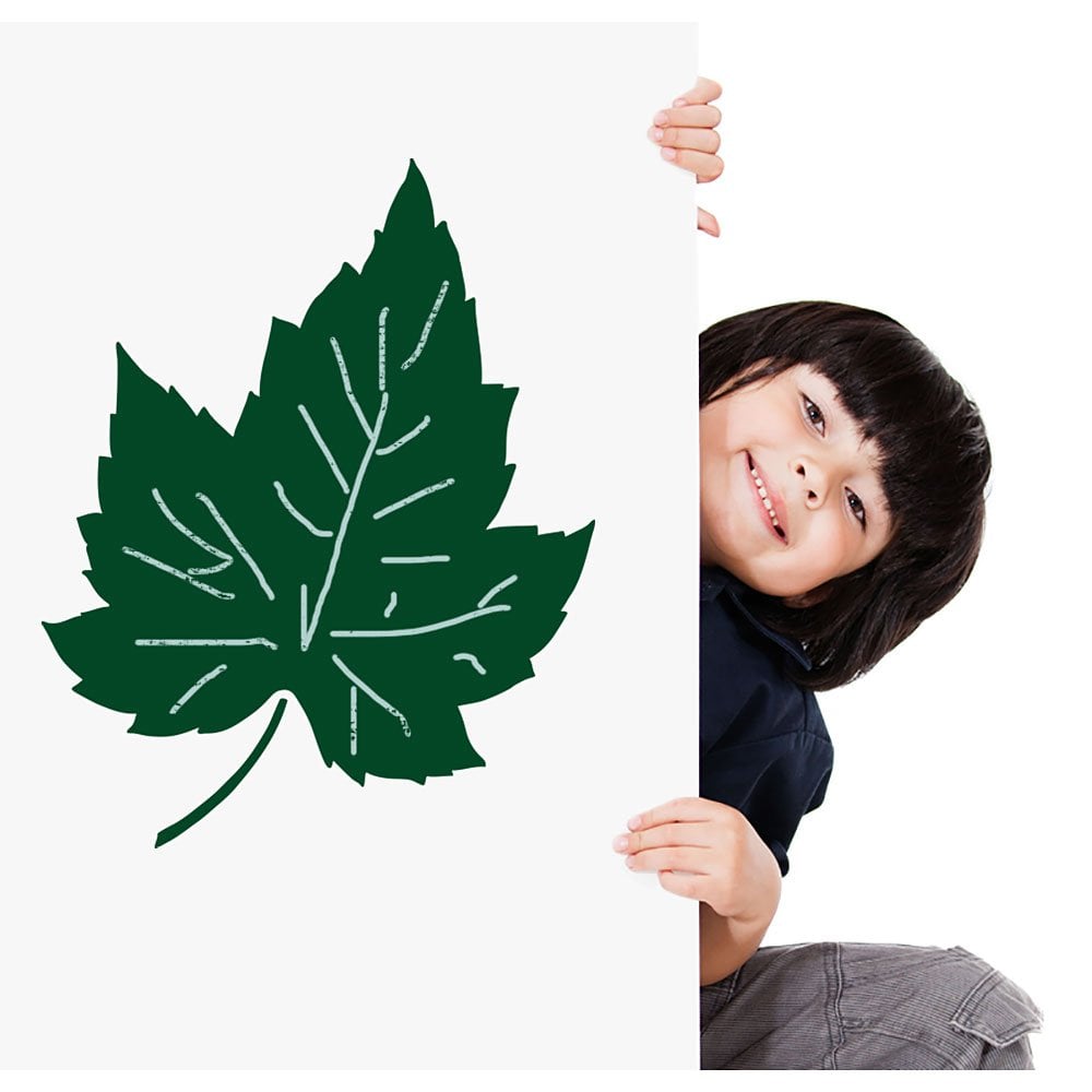 Maple leaf stencil decal