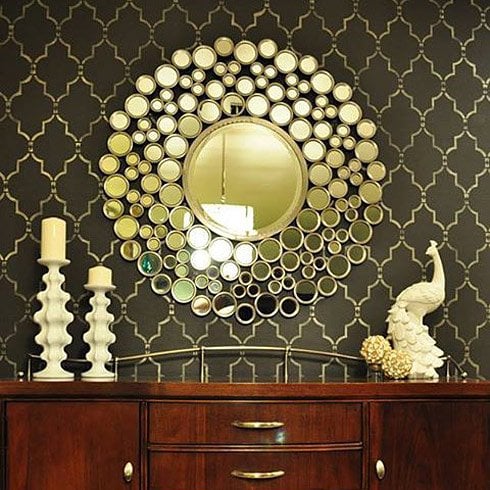 Marrakech wall pattern stencil decor