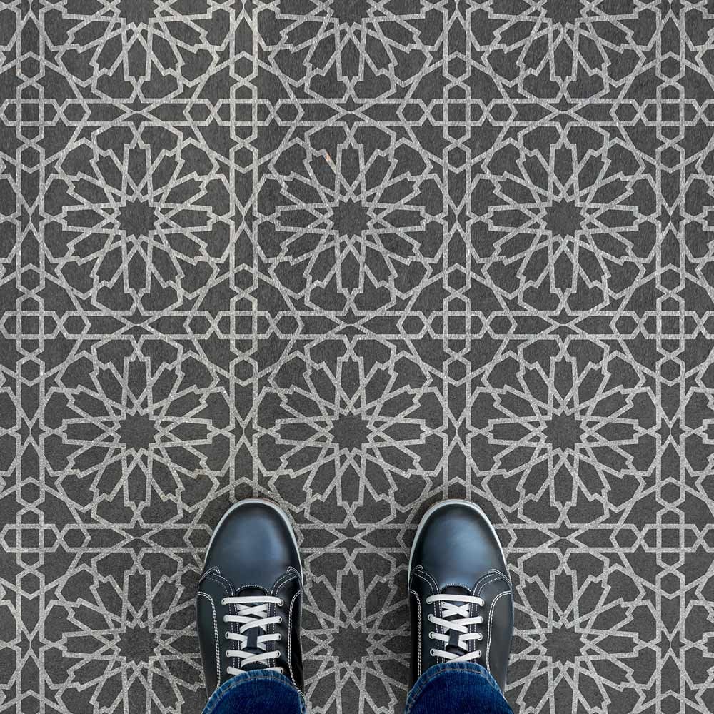 Moroccan Stencil TIle Stencils Floor Tiles Moroccan Pattern