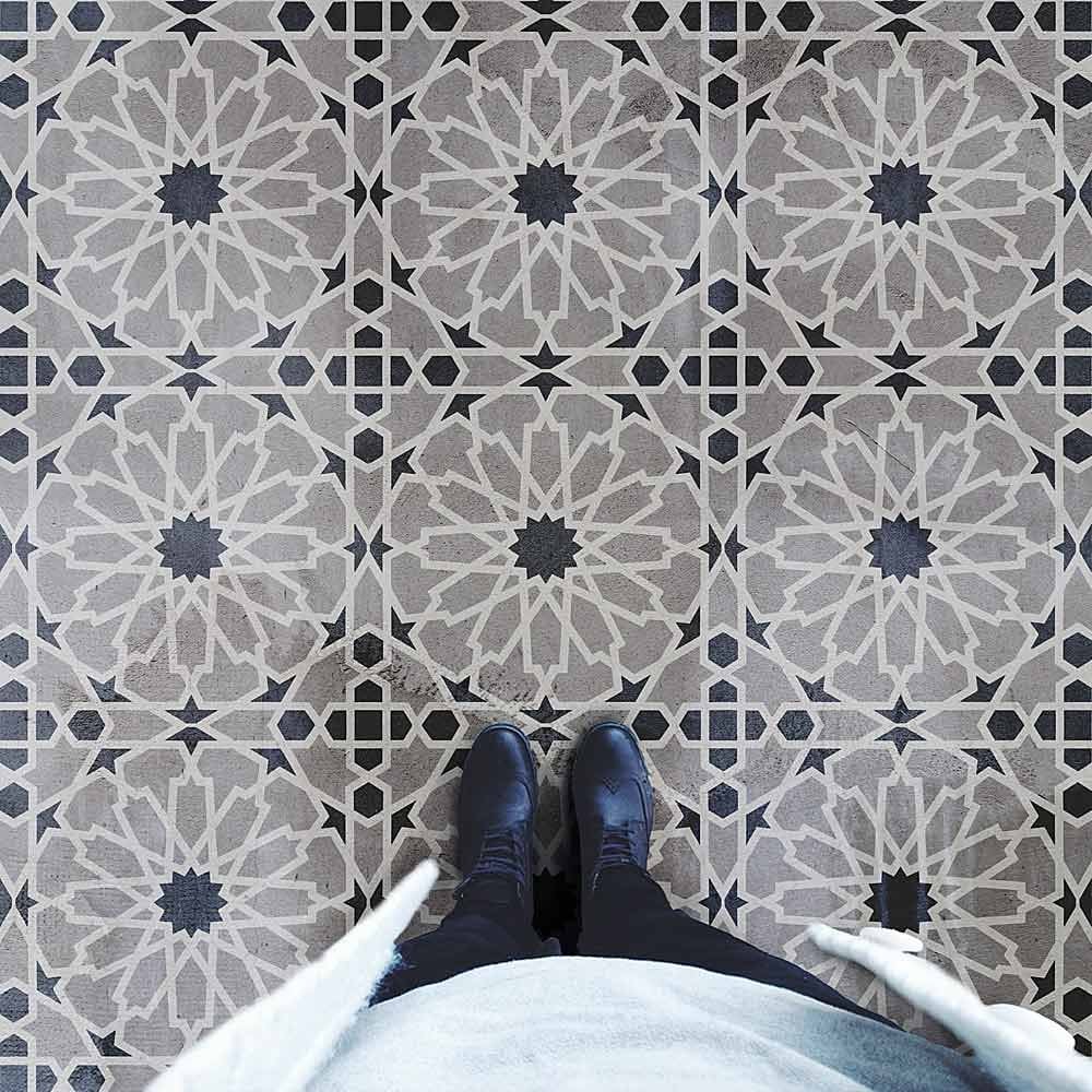 moroccan floor stencil tile design stencils tiles