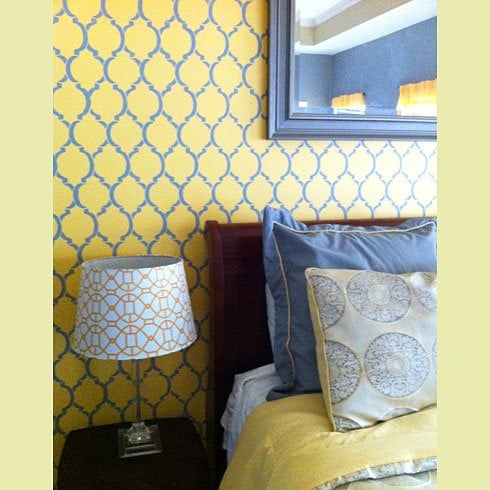 Moroccan-stencil-bedroom