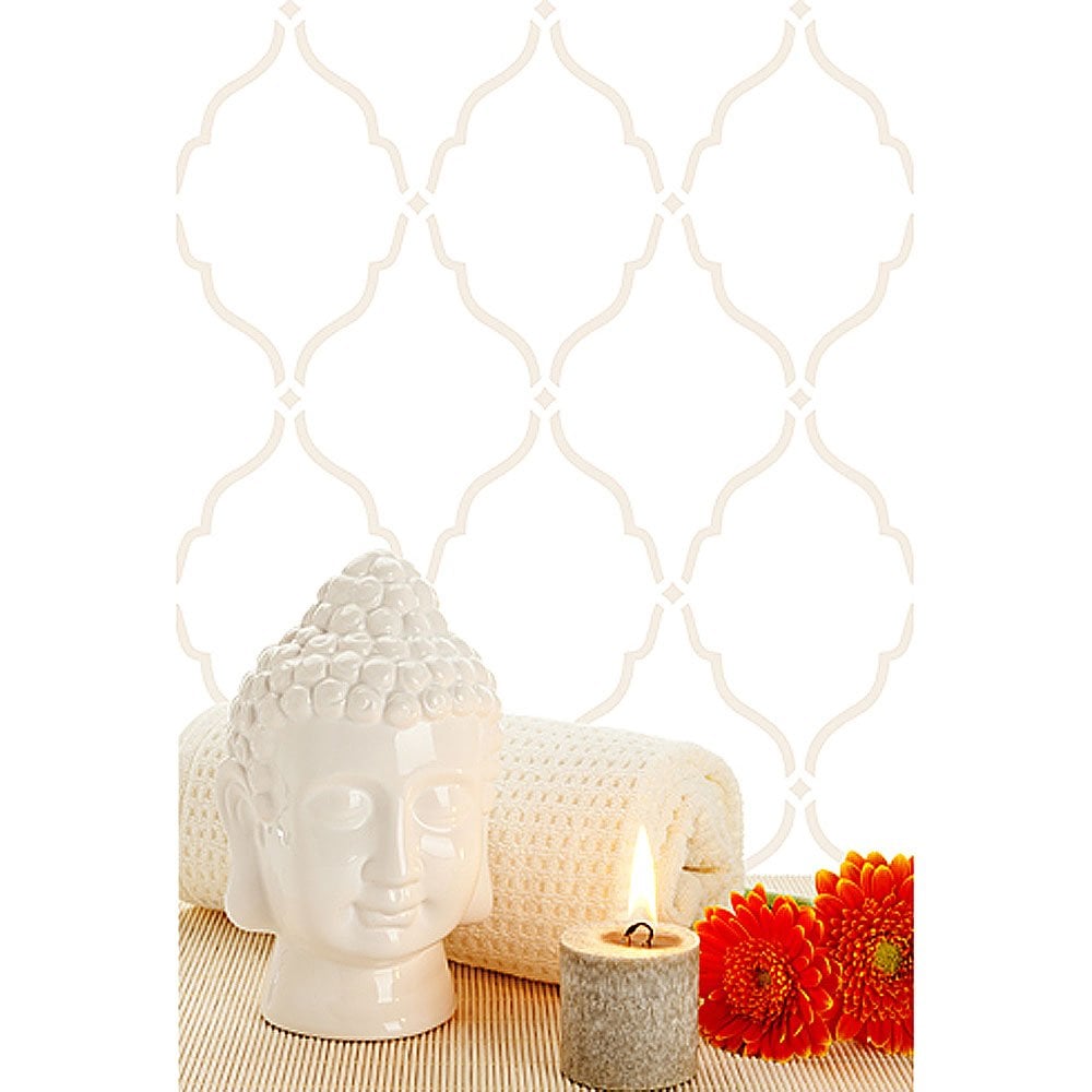 Moroccan stencil trellis moorish delight