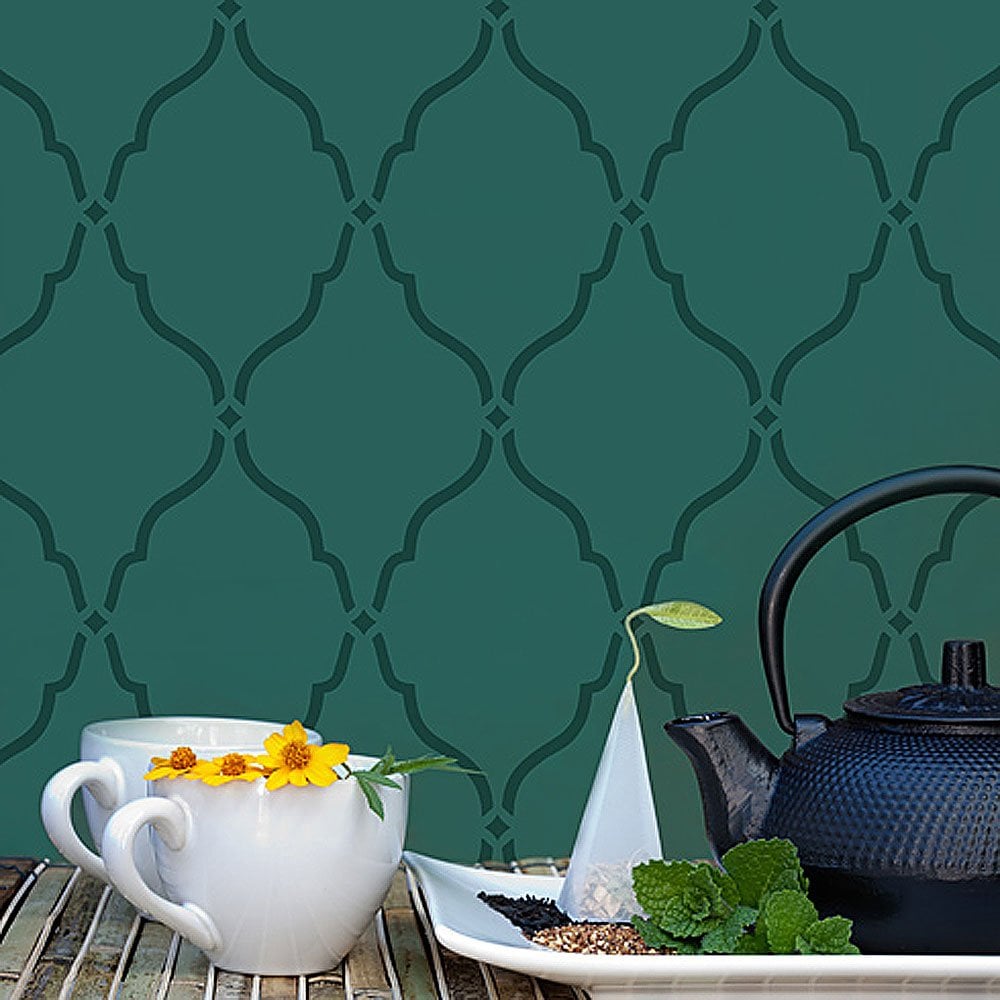 Moroccan stencils trellis stencil moorish design