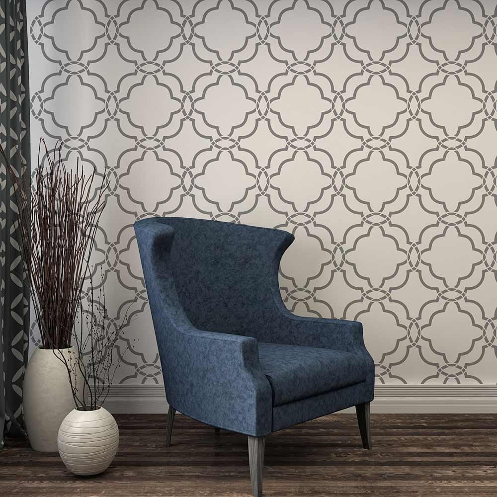 Moroccan trellis stencil moroccan wall pattern stencils