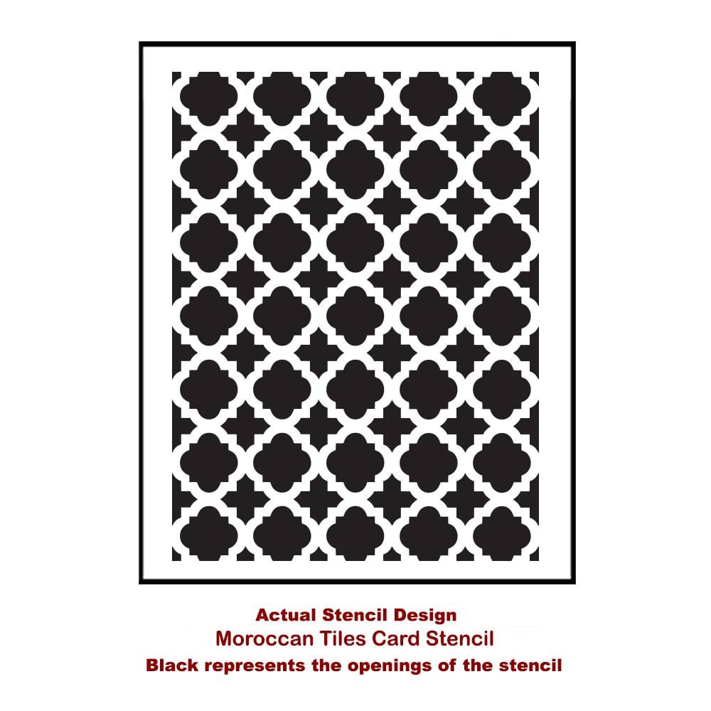 Moroccan-tiles-small-card-template-stencil