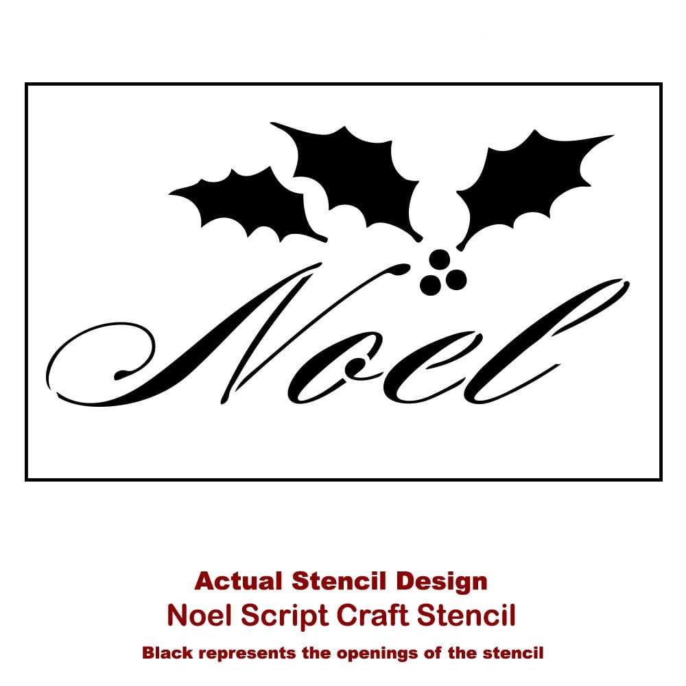 Noel-Script-holiday-decor-crafting-stencils-Actual