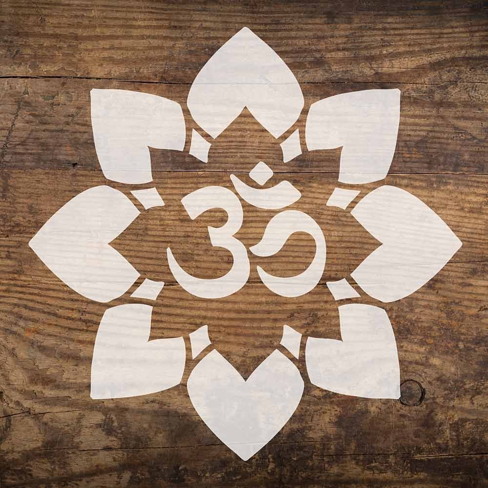 OM stencil reclaimed wood stencils