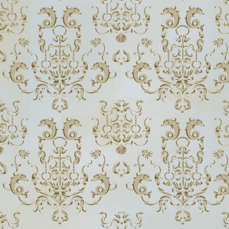 oceana damask stencil