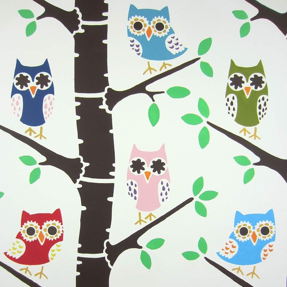 Owls-nursery-stencils