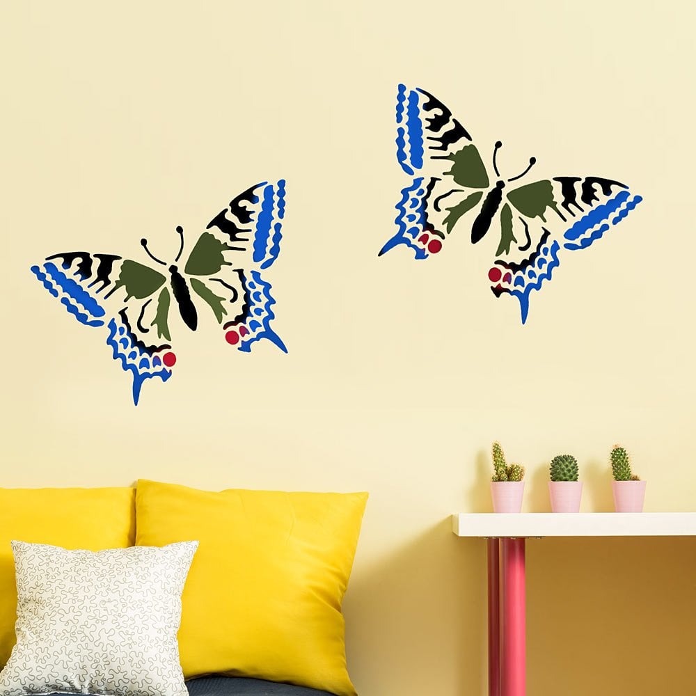 Papilio-butterfly-stencil-wall-decal-kids-Room