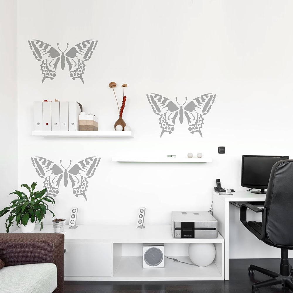 Papilio-butterfly-stencils-wall-Office-decals