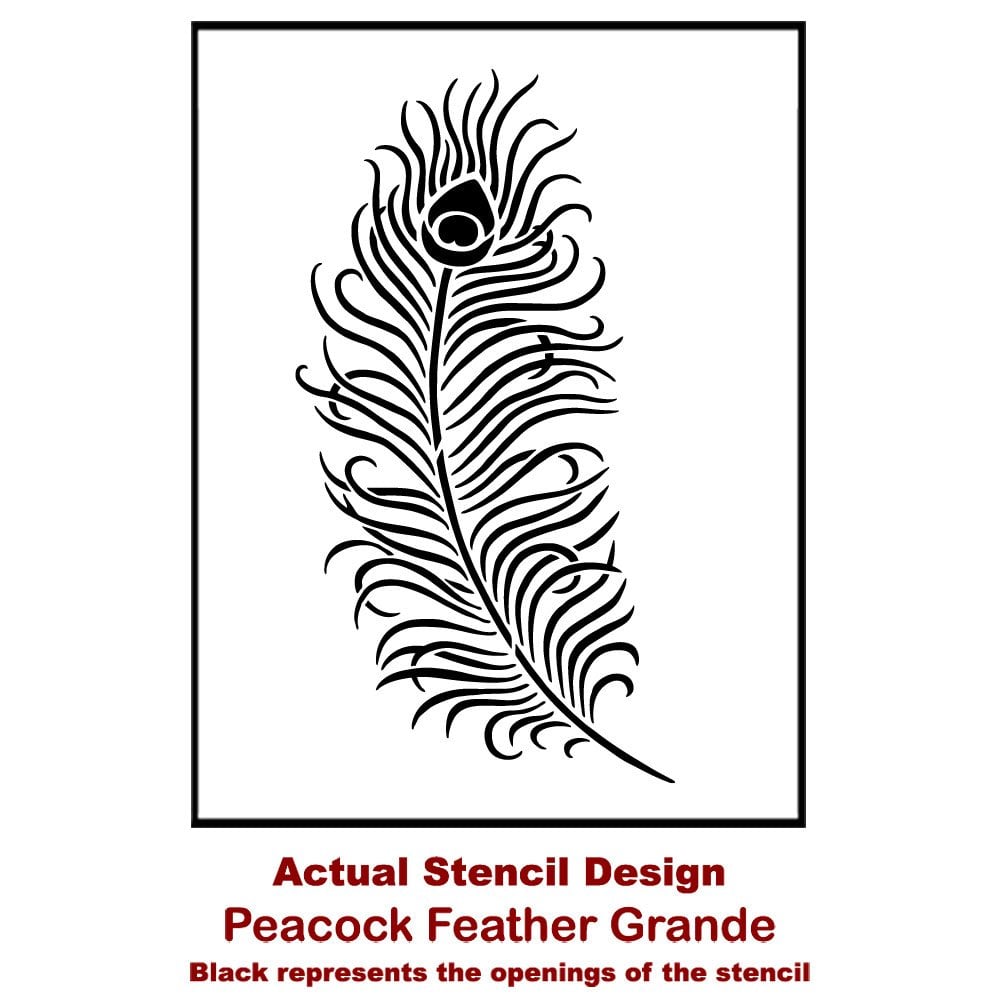 Peacock-Feather-Grande-Stencil-Feather-Wall-Decor-Actual