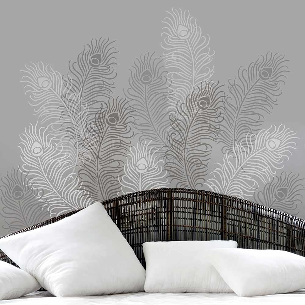 Peacock-Feather-stencil-wall-design-decal