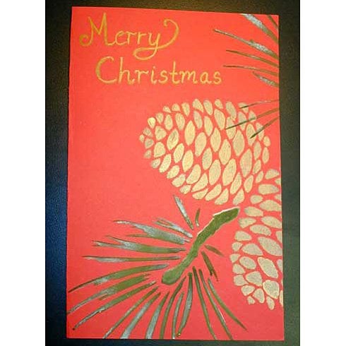 Pine-cones-holiday-card-stencil