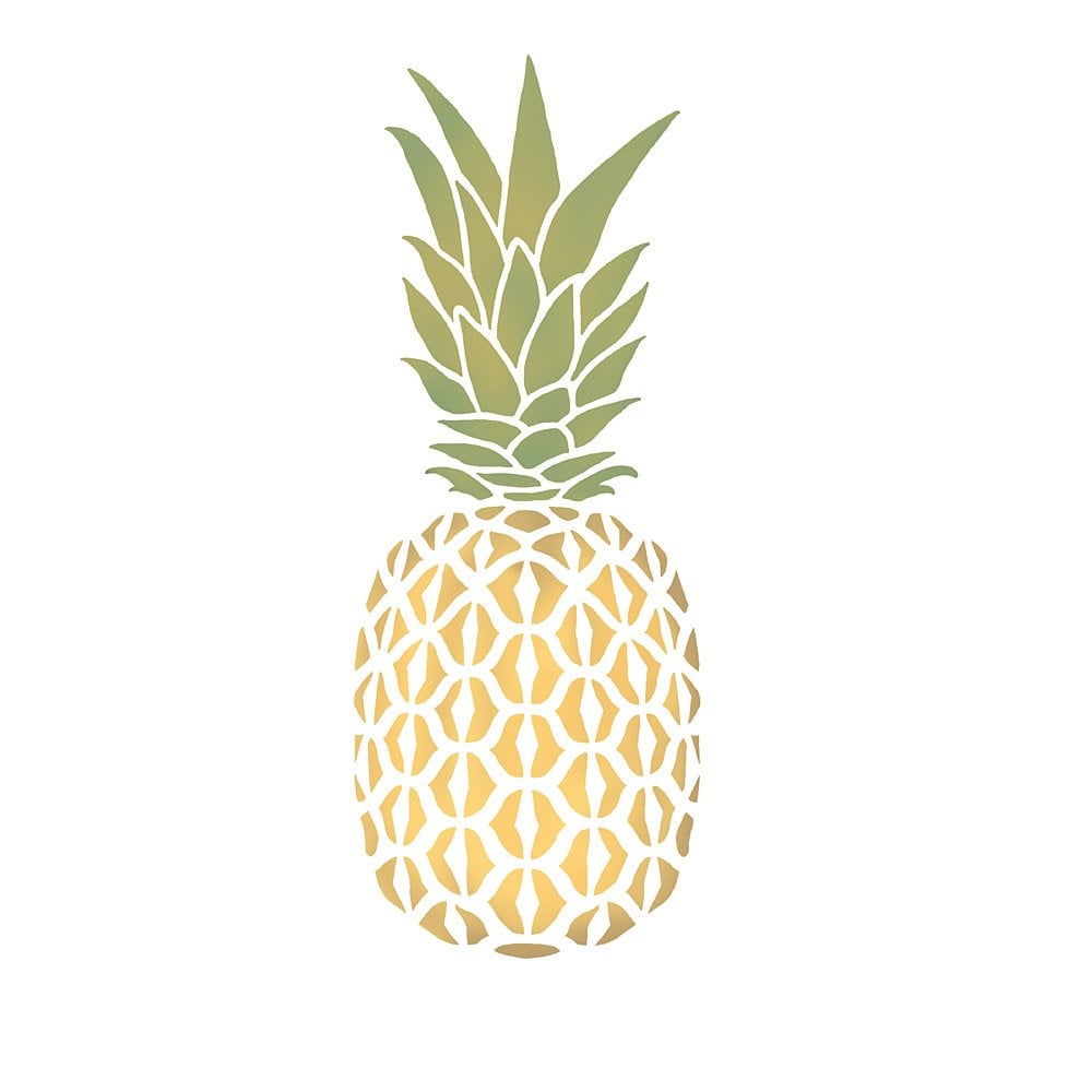 Pineapple stencil design