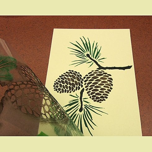 Pine-cone-stencil