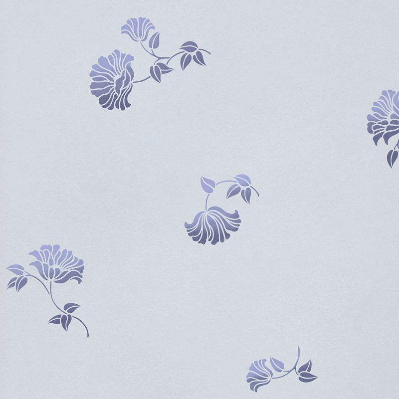 poppy flower stencils