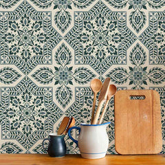 Alhambra Tile Wall Stencil Pattern