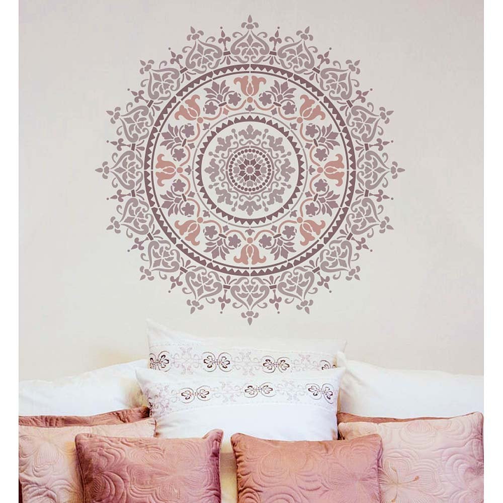 Prosperity Mandala stencil large stencil mandalas decal