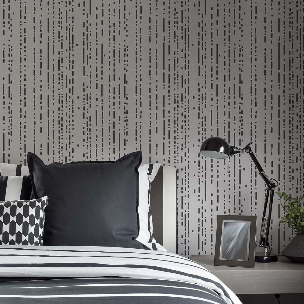 Rain Modern stencil wallpaper stencils