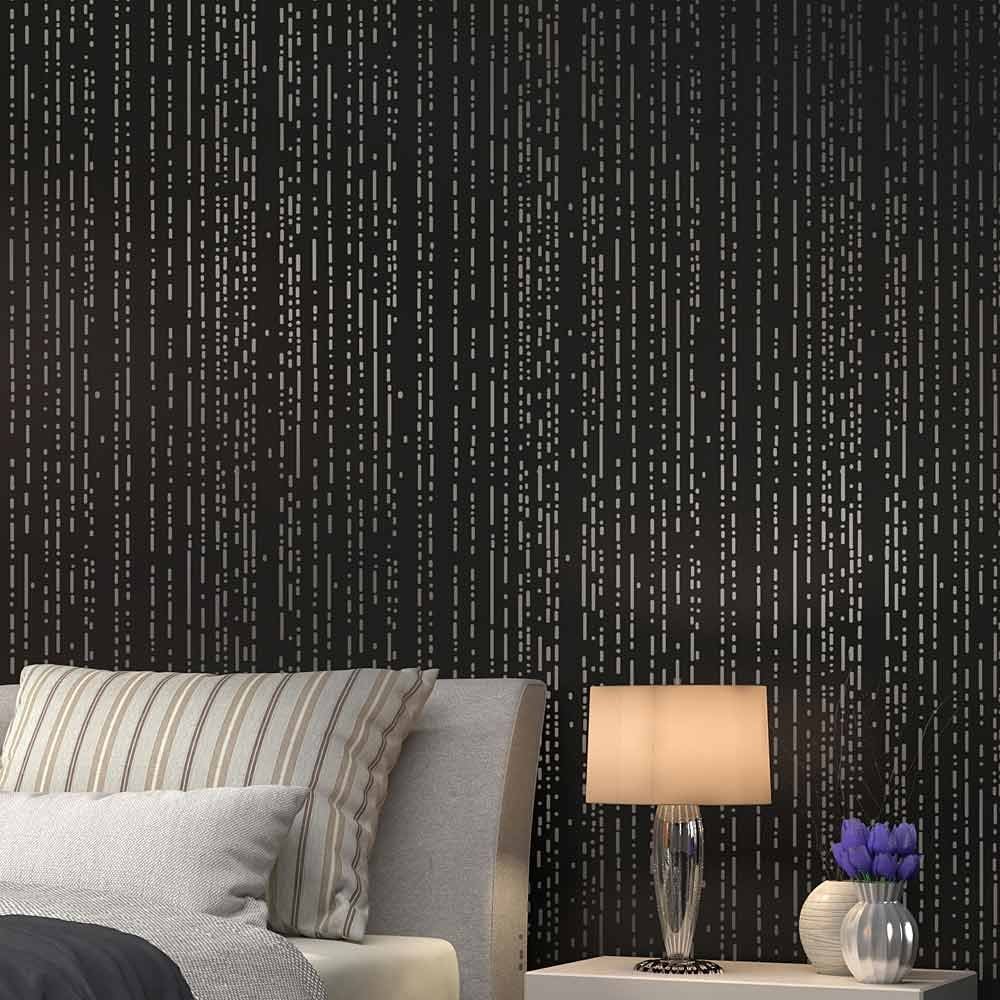 Rain stencil modern wall pattern stencils