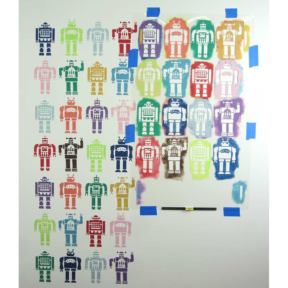 Robots-allover-wall-stencil-nursery-boys