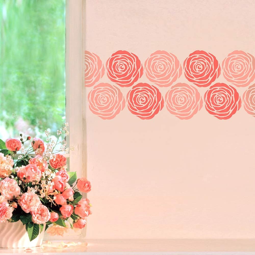 Rose-border-stencil-floral-border-roses-stencils