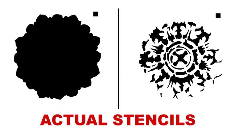 Rosette stencil