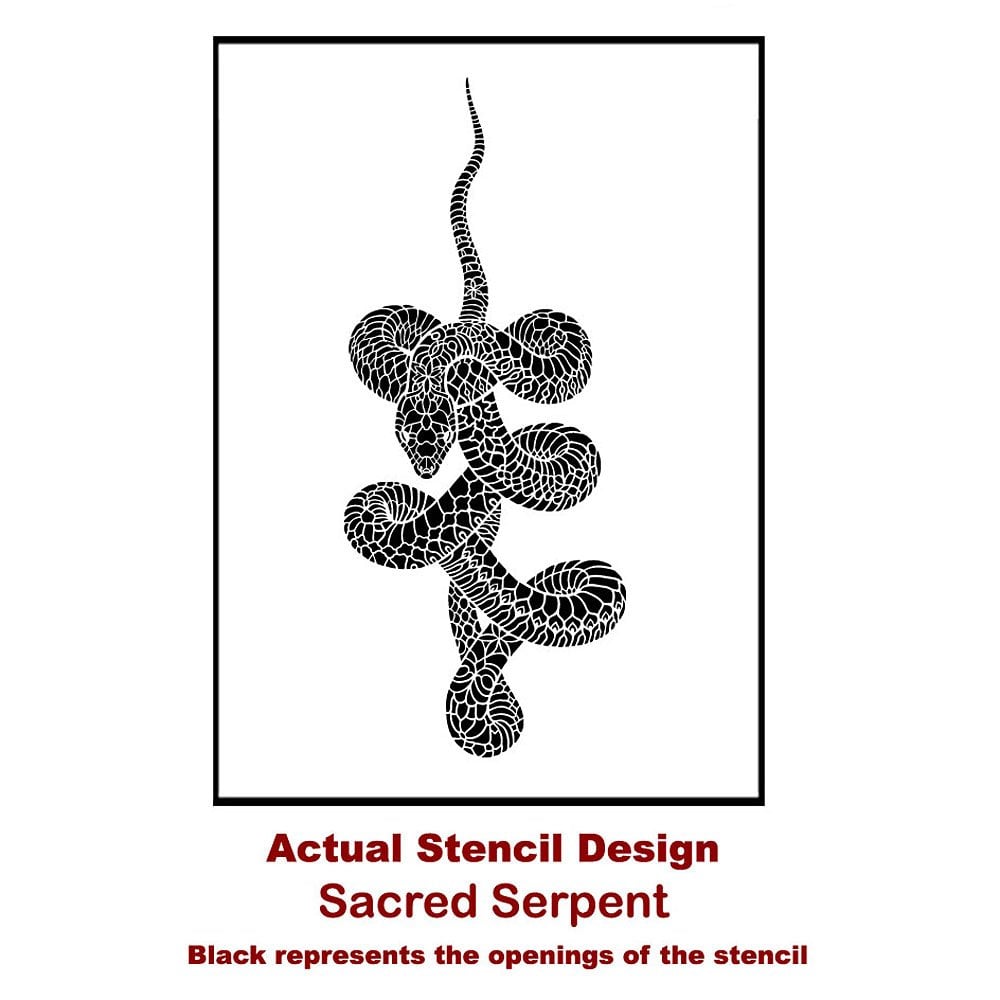 Sacred-Serpent-Stencil-Snake-Wall-Art-Design-Actual