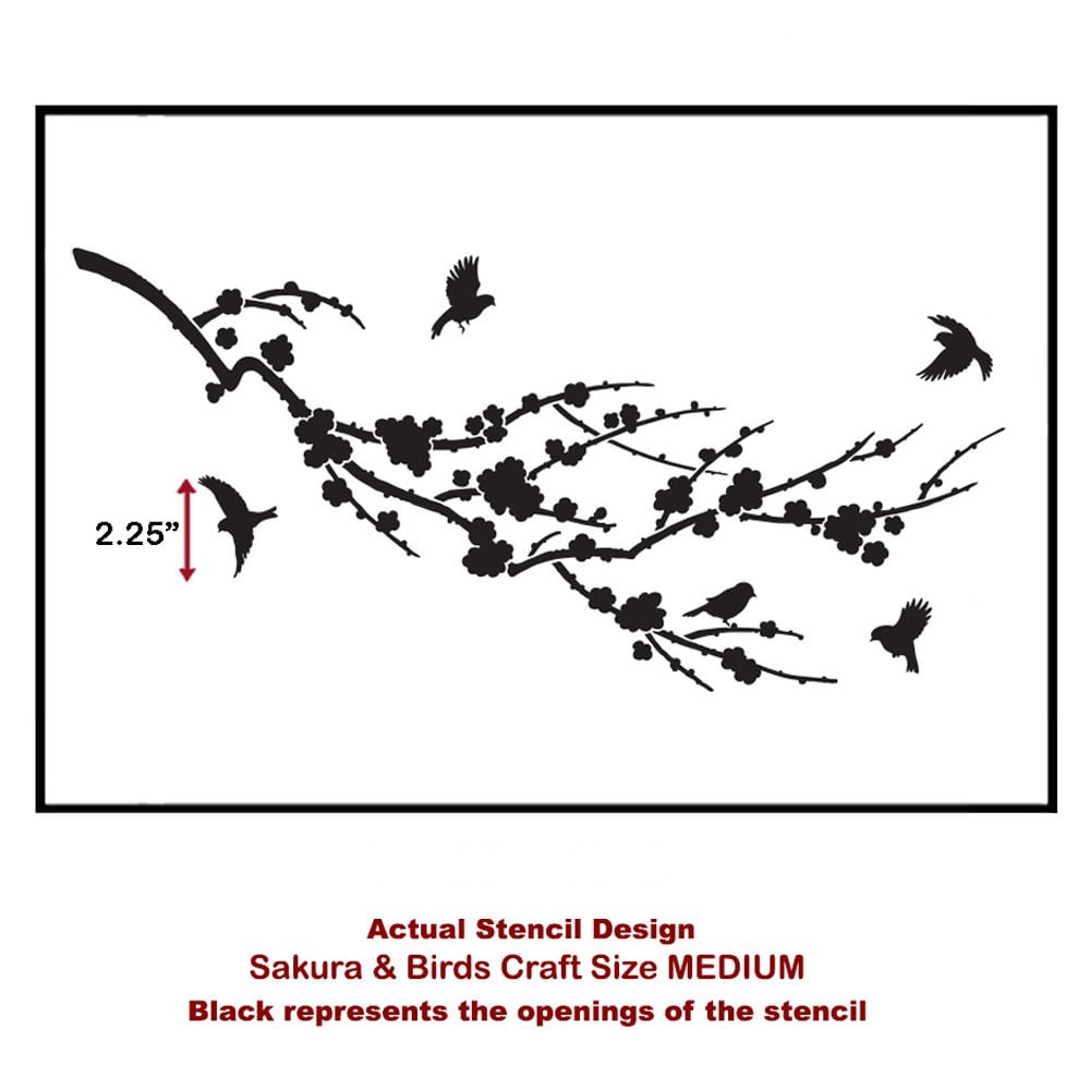 Sakura-and-birds-craft-furniture-stencil