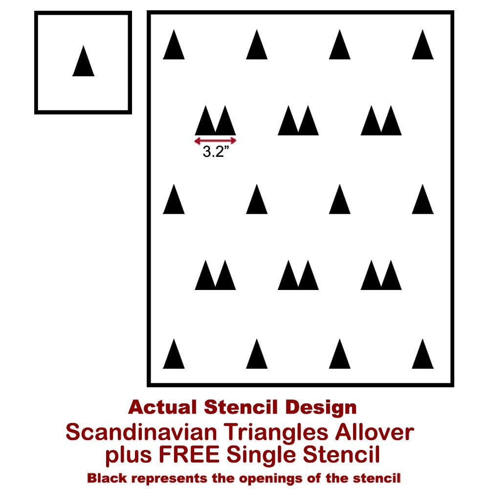 Scandinavian triangles wall design for minimalist nursery