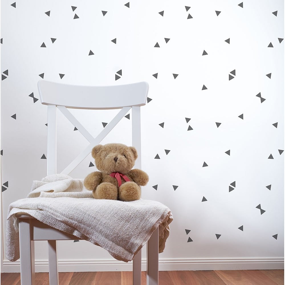 Scandinavian nursery stencils triangle wall pattern minimalist nursery