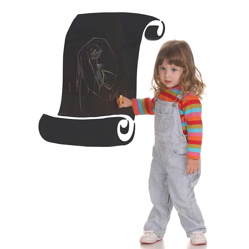 Scroll-stencil-chalkboard-paint