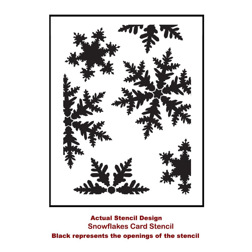 Snowflake-small-card-template-stencil