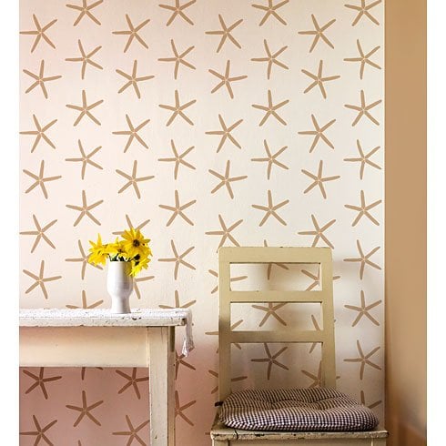 Starfish-stencil-beach-style-decor