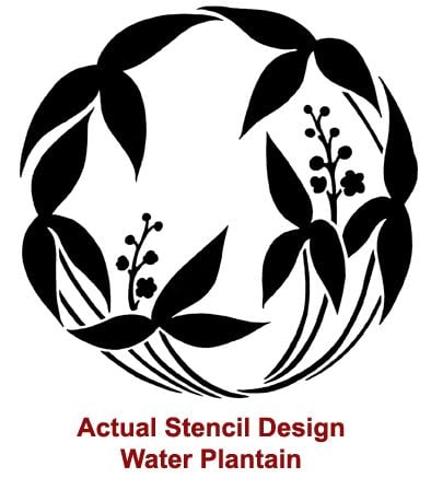 Plant stencil, japanese stencil