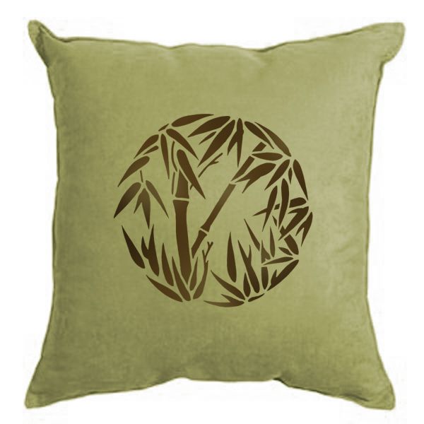 stencile daccent pillow bamboo