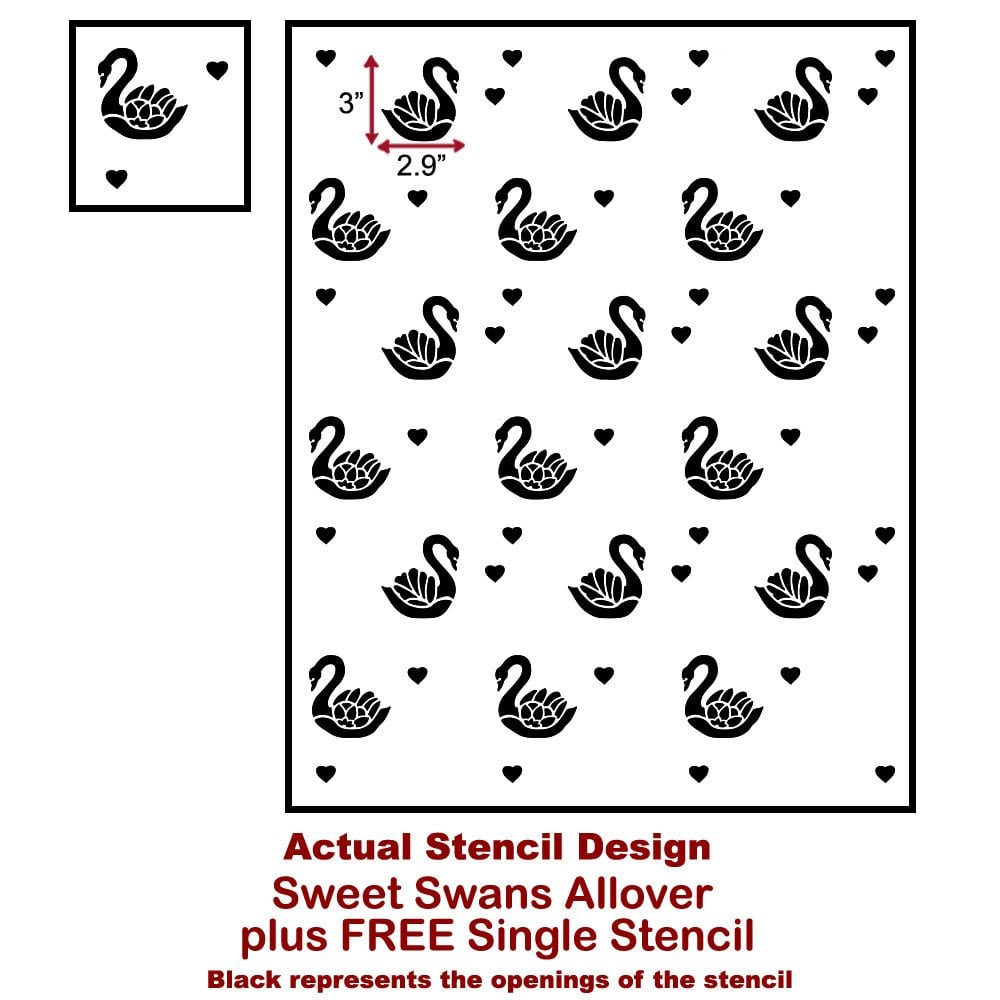 Sweet Swans Wall Design Swan Lake Nursery Decor Actual