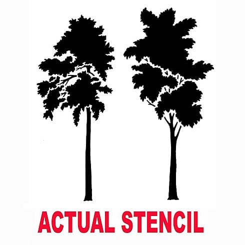 trees stencils