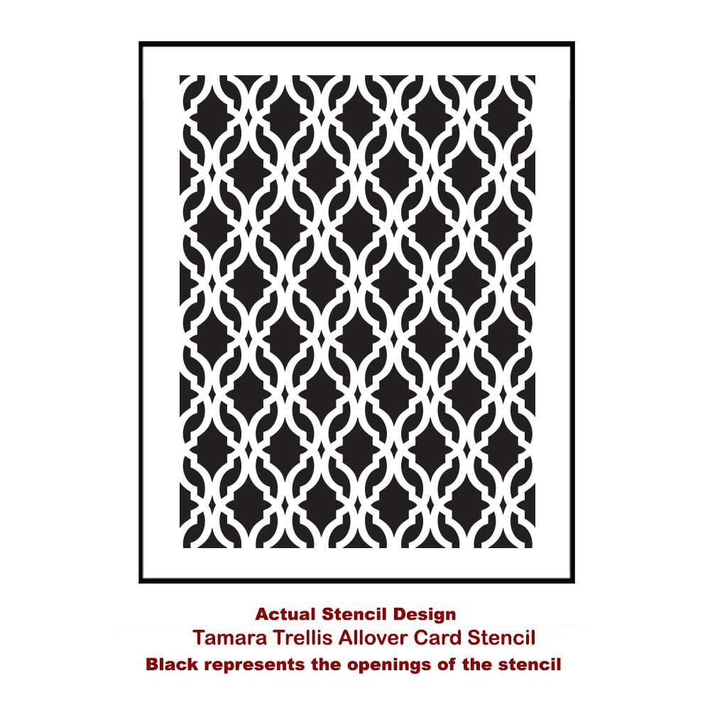 Tamara-trellis-allover-small-card-template-stencil