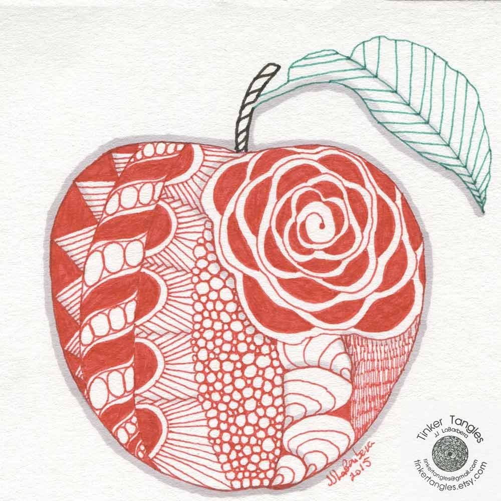 Tangle-stencils-tangling-designs-coloring-page-Apple-stencil