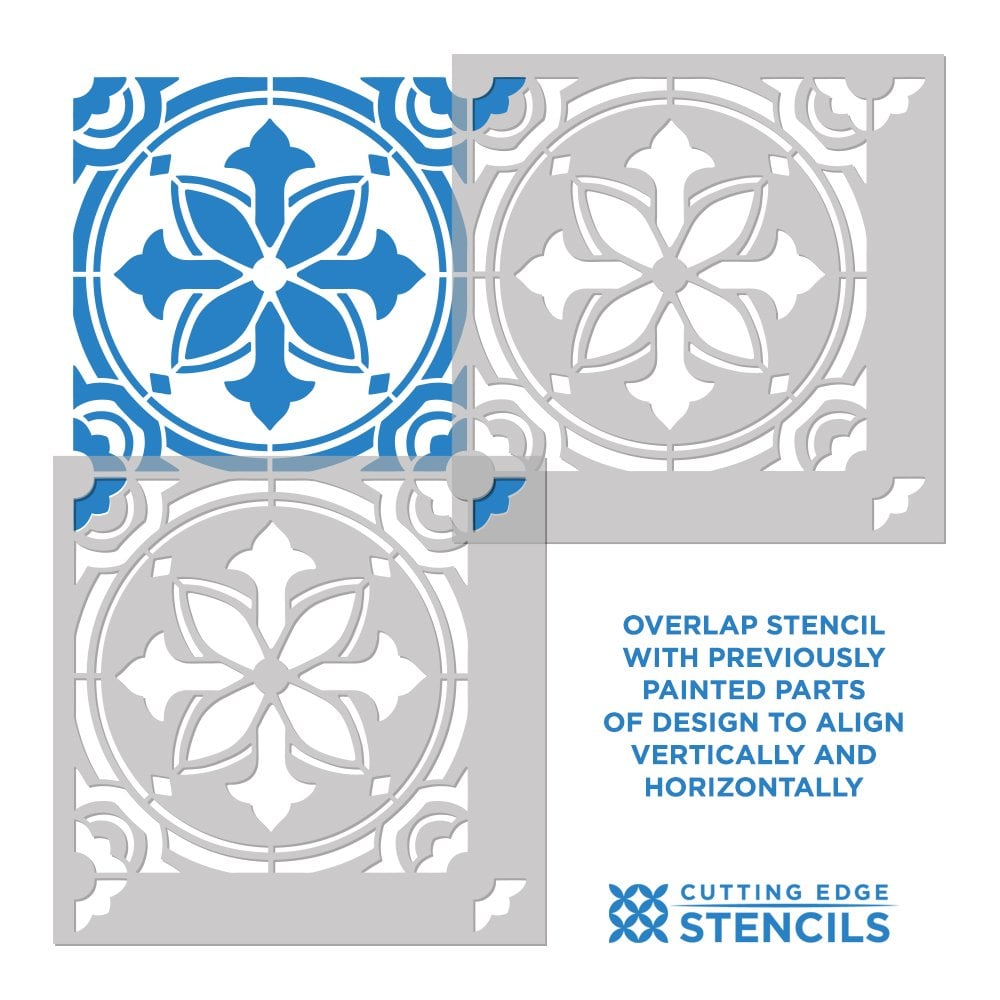 How to stencil tile