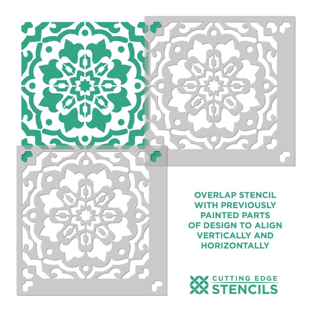 Tile stencils backsplash cement tiles stencil