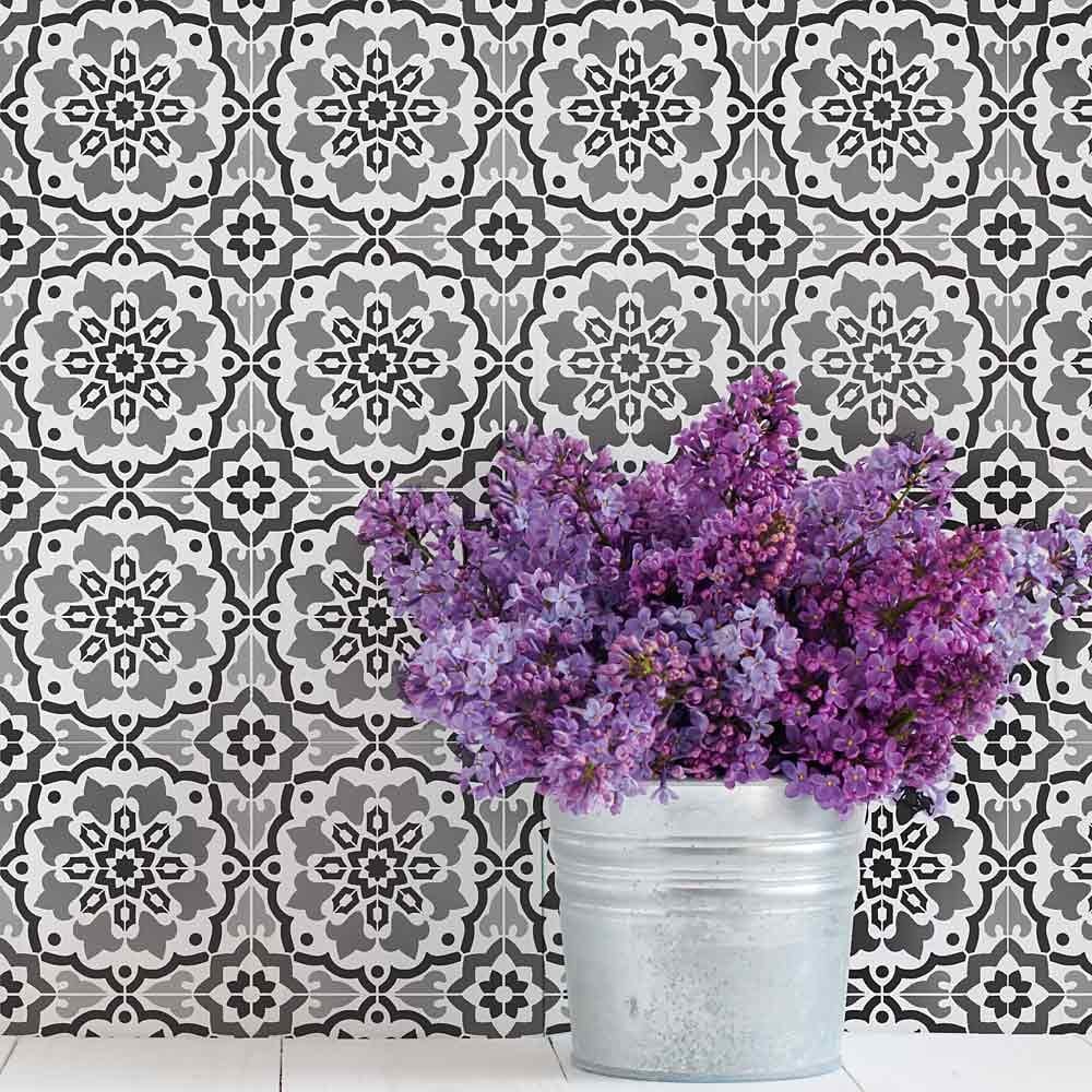 Tile stencils backsplash cement tiles stencil