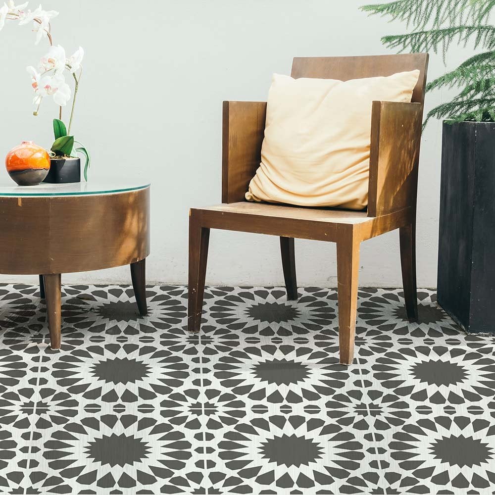 Tile stencils floor tiles cement tile designs stenciled floor