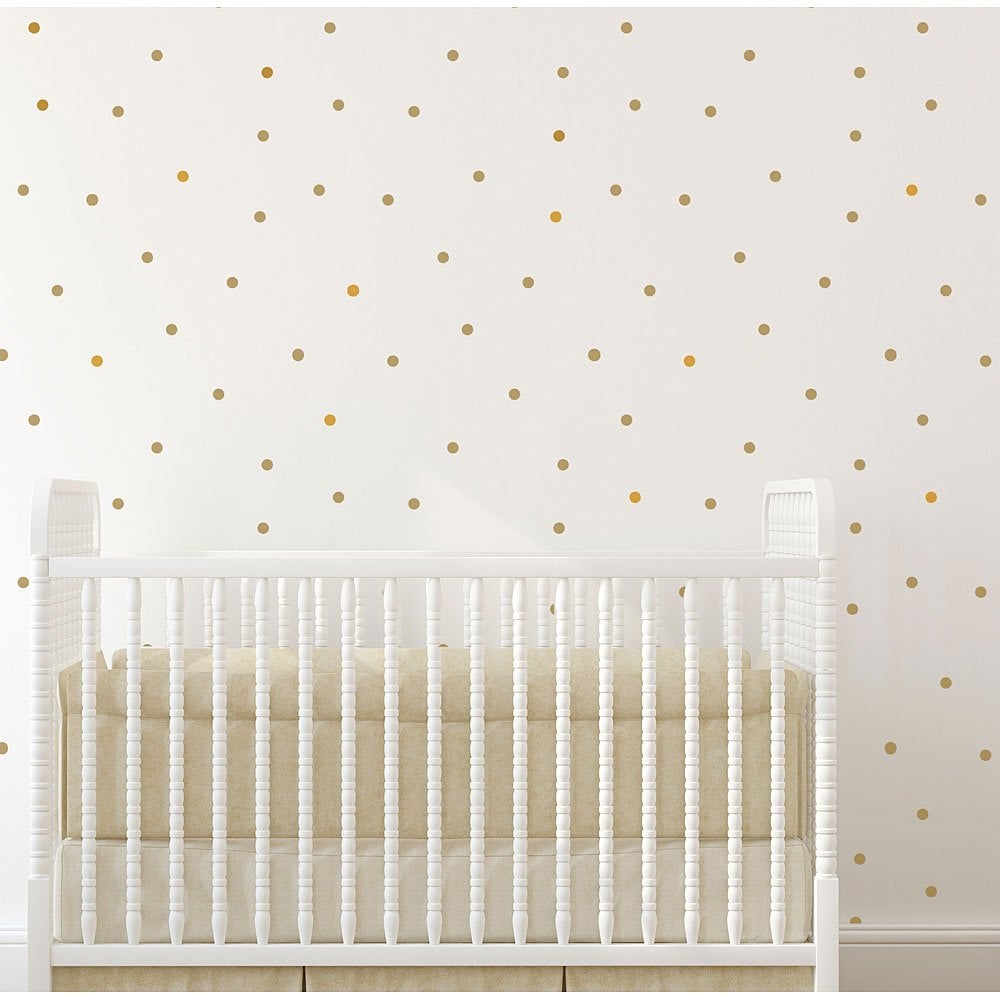 Tiny dots wallpaper stencil minimalist polka dots nursery decor