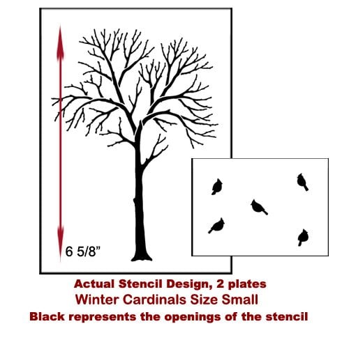 Cardinal-stencil