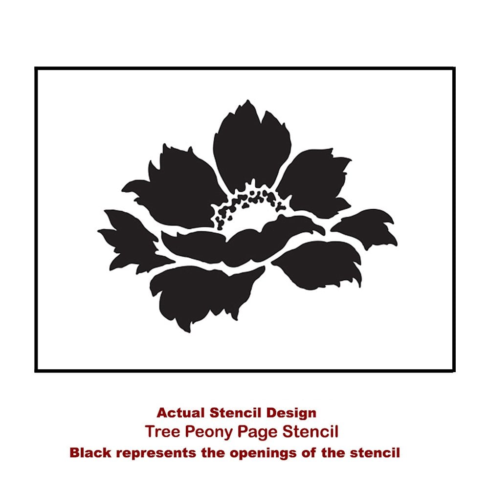 Tree-peony-medium-card-template-stencil